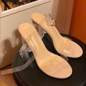 Clear Strappy Heel
